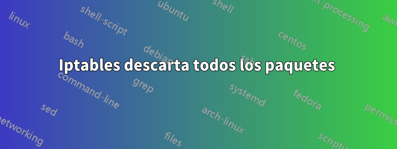 Iptables descarta todos los paquetes