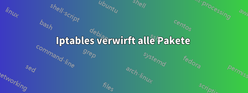 Iptables verwirft alle Pakete