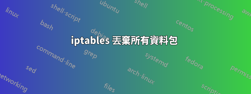 iptables 丟棄所有資料包