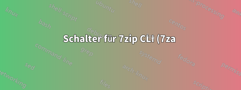 Schalter für 7zip CLI (7za), um die Änderungszeit extrahierter Dateien auf jetzt festzulegen?