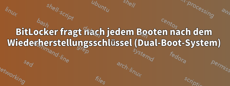 BitLocker fragt nach jedem Booten nach dem Wiederherstellungsschlüssel (Dual-Boot-System)