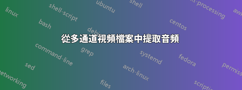 從多通道視頻檔案中提取音頻
