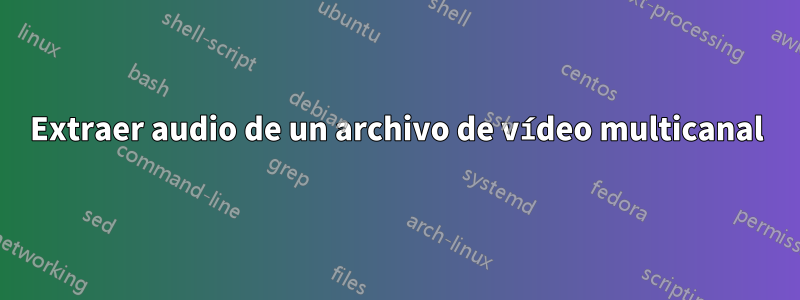 Extraer audio de un archivo de vídeo multicanal