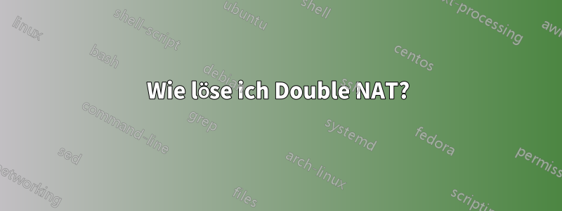 Wie löse ich Double NAT?