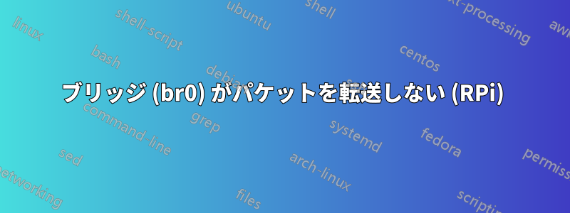 ブリッジ (br0) がパケットを転送しない (RPi)