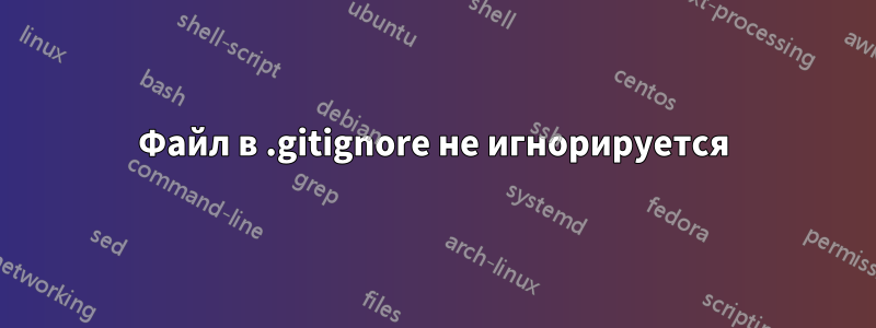 Файл в .gitignore не игнорируется