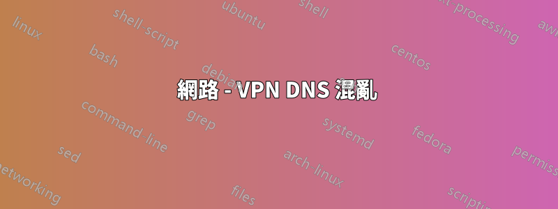 網路 - VPN DNS 混亂