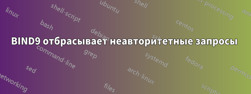 BIND9 отбрасывает неавторитетные запросы