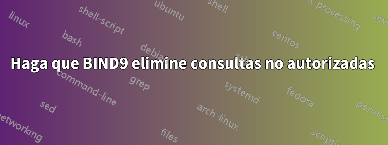 Haga que BIND9 elimine consultas no autorizadas