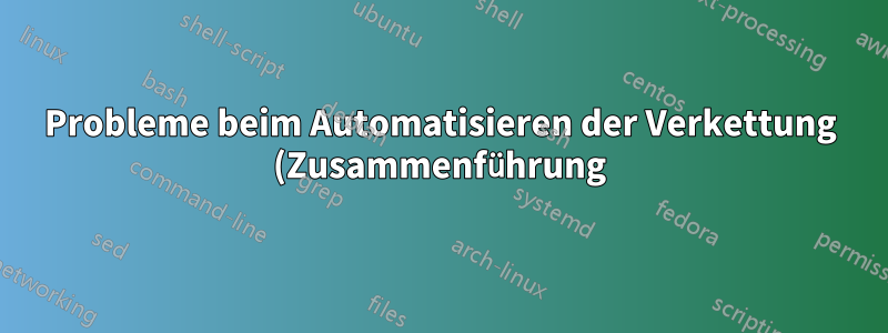 Probleme beim Automatisieren der Verkettung (Zusammenführung) von VOB-Dateien von DVD mit FFMPEG