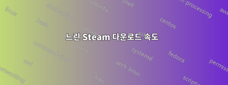 느린 Steam 다운로드 속도 