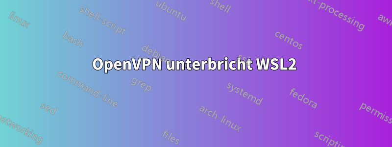 OpenVPN unterbricht WSL2