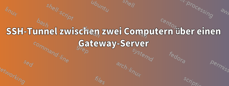 SSH-Tunnel zwischen zwei Computern über einen Gateway-Server