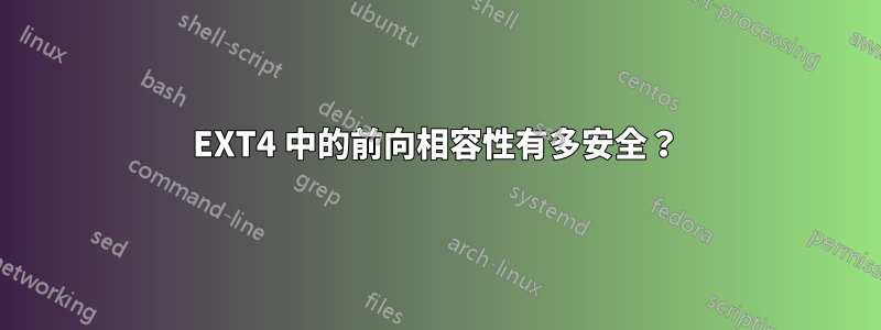 EXT4 中的前向相容性有多安全？