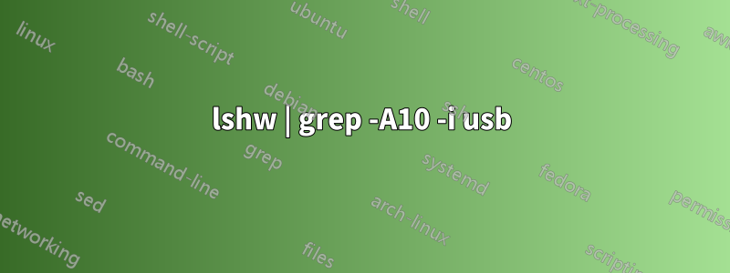 lshw | grep -A10 -i usb