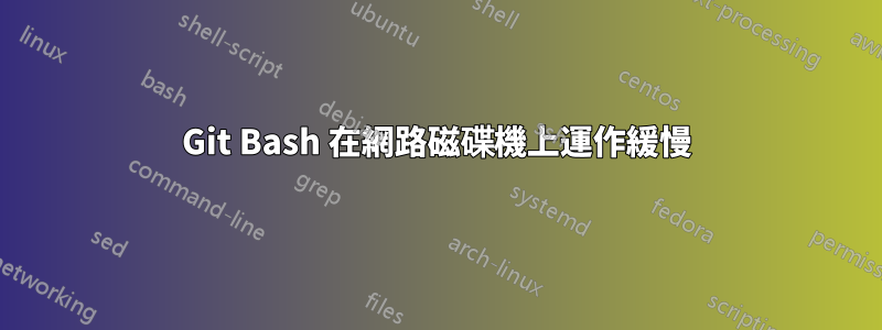 Git Bash 在網路磁碟機上運作緩慢