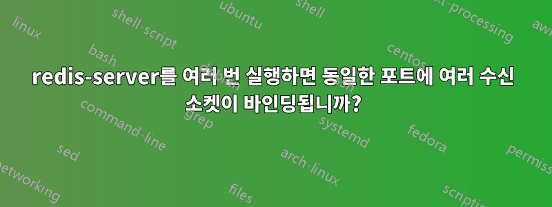 redis-server를 여러 번 실행하면 동일한 포트에 여러 수신 소켓이 바인딩됩니까?