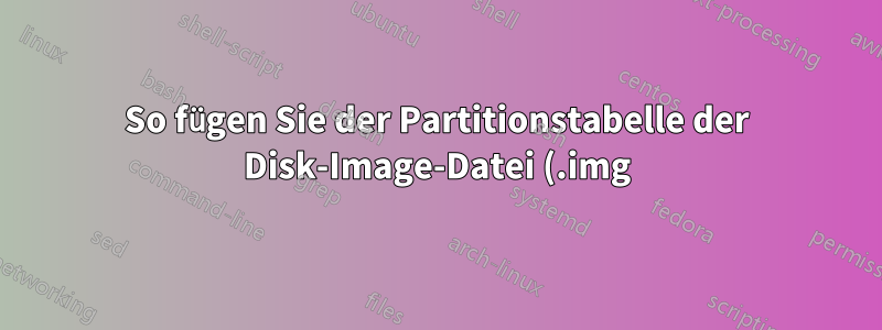 So fügen Sie der Partitionstabelle der Disk-Image-Datei (.img) eine UUID hinzu