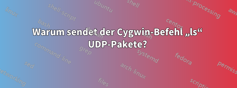 Warum sendet der Cygwin-Befehl „ls“ UDP-Pakete?