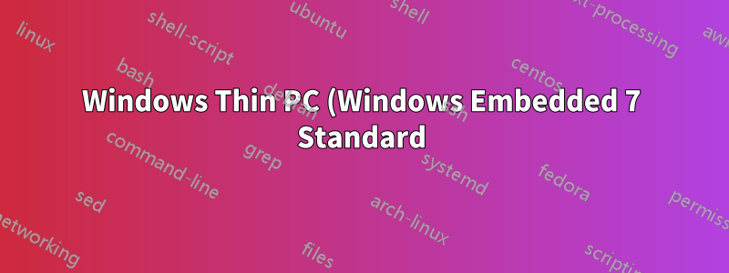 Windows Thin PC (Windows Embedded 7 Standard) の UI 言語を変更するにはどうすればよいですか?