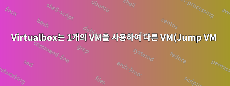 Virtualbox는 1개의 VM을 사용하여 다른 VM(Jump VM)을 통해 HostOnly Net으로 Google을 핑합니다.