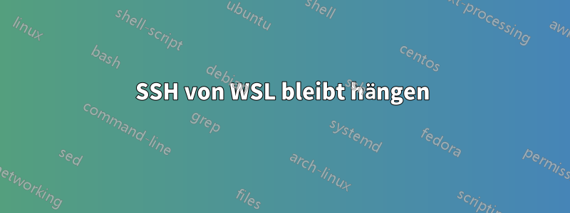 SSH von WSL bleibt hängen