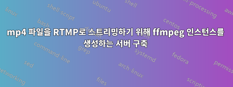 mp4 파일을 RTMP로 스트리밍하기 위해 ffmpeg 인스턴스를 생성하는 서버 구축