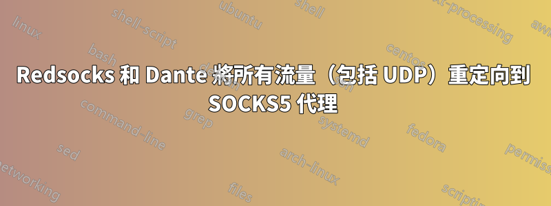 Redsocks 和 Dante 將所有流量（包括 UDP）重定向到 SOCKS5 代理