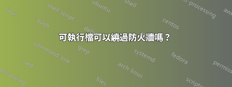 可執行檔可以繞過防火牆嗎？