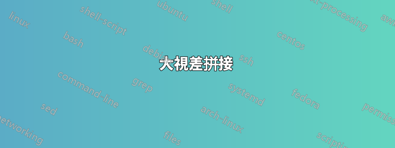 大視差拼接