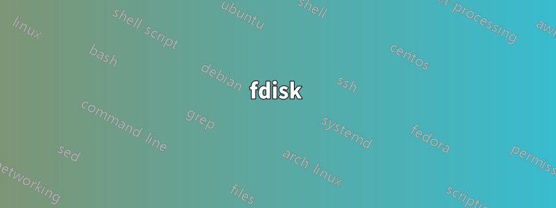 fdisk