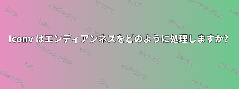 Iconv はエンディアンネスをどのように処理しますか?