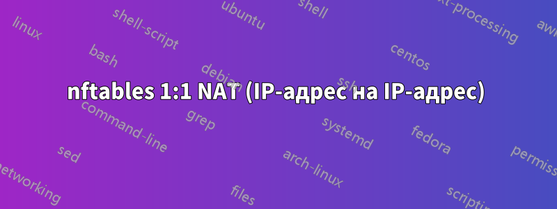 nftables 1:1 NAT (IP-адрес на IP-адрес)