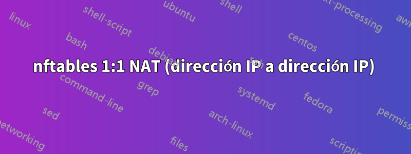 nftables 1:1 NAT (dirección IP a dirección IP)