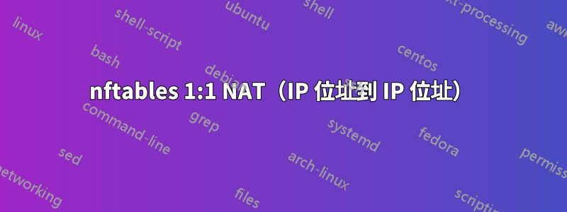 nftables 1:1 NAT（IP 位址到 IP 位址）