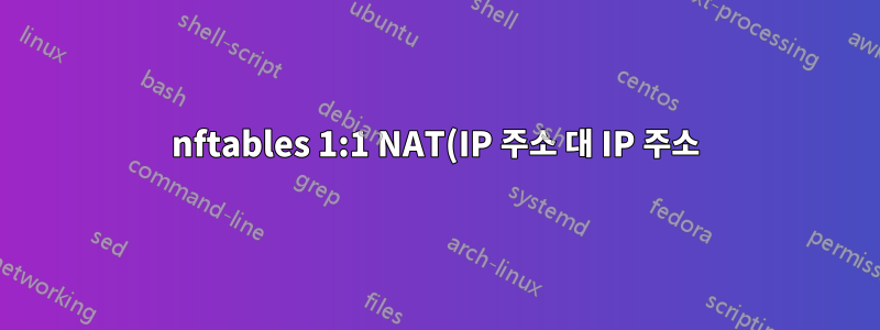 nftables 1:1 NAT(IP 주소 대 IP 주소)