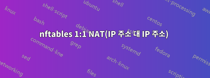 nftables 1:1 NAT(IP 주소 대 IP 주소)