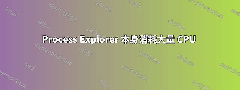 Process Explorer 本身消耗大量 CPU