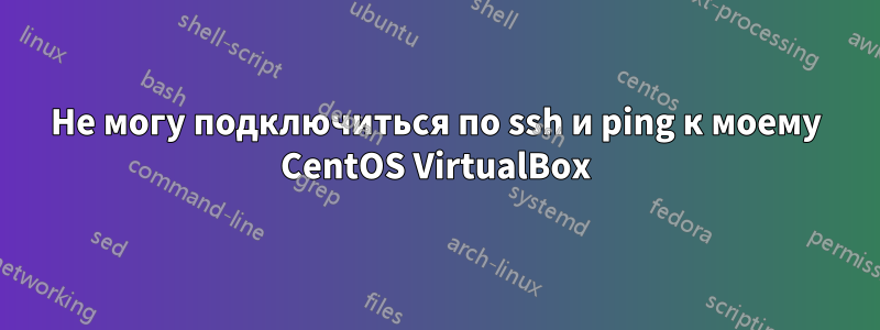 Не могу подключиться по ssh и ping к моему CentOS VirtualBox