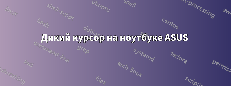 Дикий курсор на ноутбуке ASUS