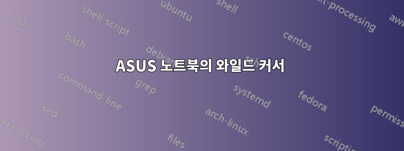 ASUS 노트북의 와일드 커서