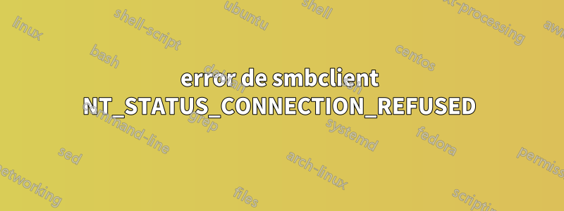 error de smbclient NT_STATUS_CONNECTION_REFUSED