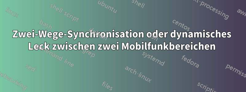 Zwei-Wege-Synchronisation oder dynamisches Leck zwischen zwei Mobilfunkbereichen