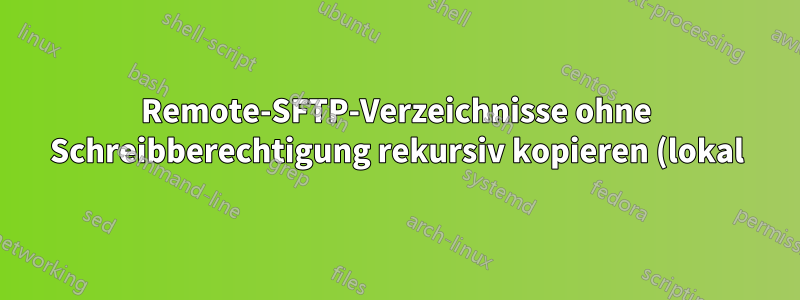 Remote-SFTP-Verzeichnisse ohne Schreibberechtigung rekursiv kopieren (lokal)