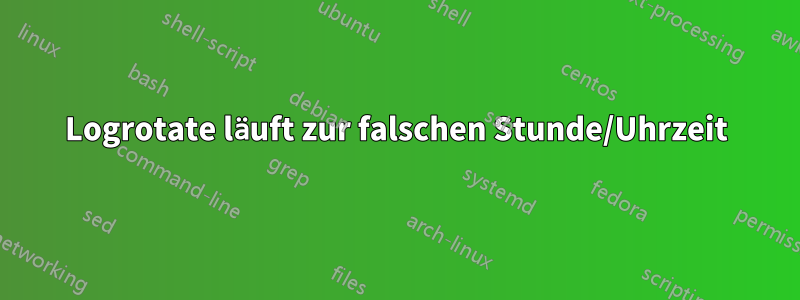 Logrotate läuft zur falschen Stunde/Uhrzeit