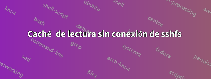 Caché de lectura sin conexión de sshfs