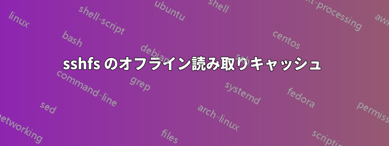 sshfs のオフライン読み取りキャッシュ