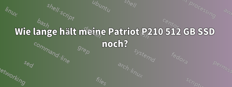 Wie lange hält meine Patriot P210 512 GB SSD noch?