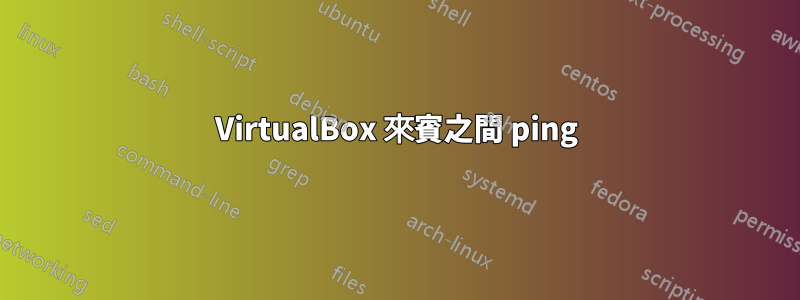 VirtualBox 來賓之間 ping