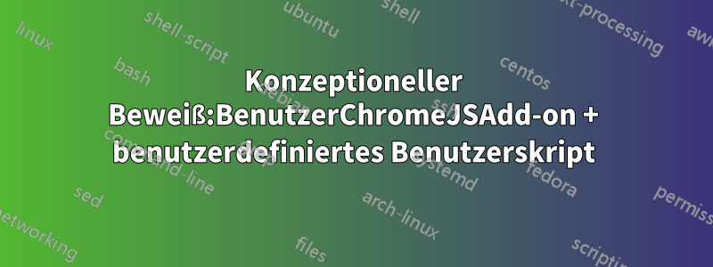 Konzeptioneller Beweiß:BenutzerChromeJSAdd-on + benutzerdefiniertes Benutzerskript